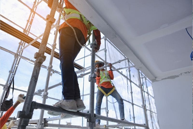 scaffolding | Fast Labour Hire image about two workers scaffolding