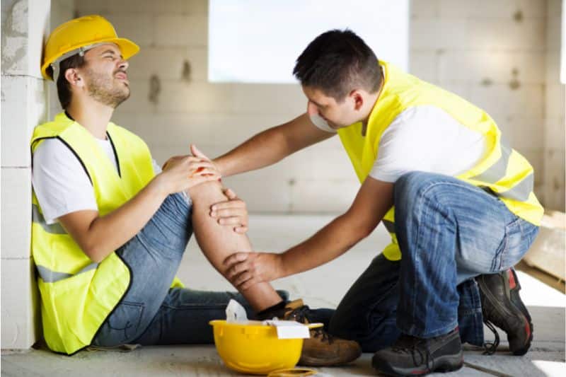 why-is-risk-management-important-in-construction | Fast Labour Hire An image of an injured construction worker disrupting the project; therefore, the risk management is important in construction