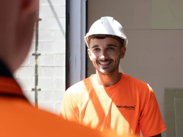 Event staff hire Sydney, professional event crew on site during setup